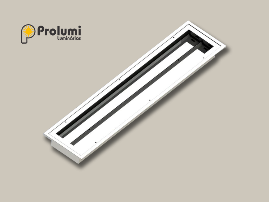 Prolumi Luminárias Sala Limpa PL-390 Inox